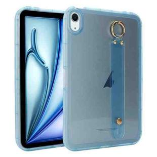 For iPad Air 11 2024 / Air 11 2025 Wristband Holder PC Hybrid TPU Soft Tablet Case(Blue)