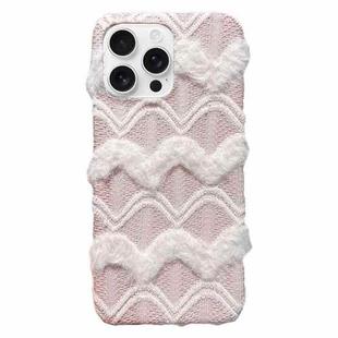 For iPhone 13 Pro M-texture Plush TPU Phone Case(Pink)