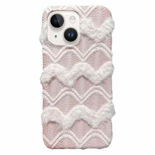 For iPhone 15 M-texture Plush TPU Phone Case(Pink)