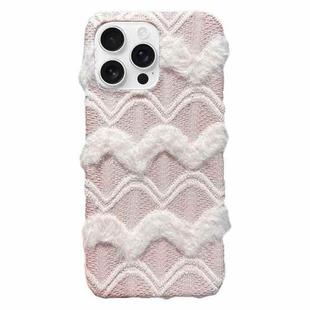 For iPhone 15 Pro M-texture Plush TPU Phone Case(Pink)