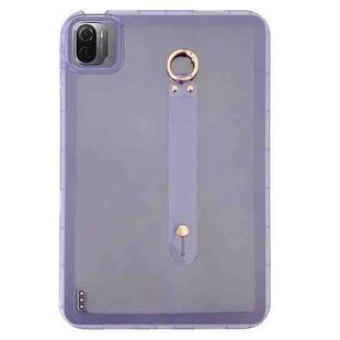 For Xiaomi Pad 5 / Pad 5 Pro Wristband Holder PC Hybrid TPU Soft Tablet Case(Purple)