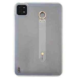 For Xiaomi Pad 6 / Pad 6 Pro Wristband Holder PC Hybrid TPU Soft Tablet Case(Transparent)
