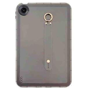 For Xiaomi Redmi Pad SE Wristband Holder PC Hybrid TPU Soft Tablet Case(Black)