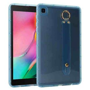 For Samsung Galaxy Tab A 8.0 2019 T290 Wristband Holder PC Hybrid TPU Soft Tablet Case(Blue)