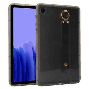 For Samsung Galaxy Tab A7 10.4 2020 T500 Wristband Holder PC Hybrid TPU Soft Tablet Case(Black)