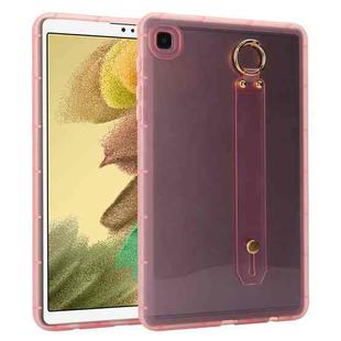 For Samsung Galaxy Tab A7 Lite Wristband Holder PC Hybrid TPU Soft Tablet Case(Pink)