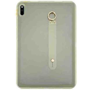 For Honor Pad V6 / V7 10.4 inch Wristband Holder PC Hybrid TPU Soft Tablet Case(Yellow)