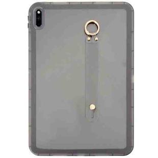 For Honor Pad V6 / V7 10.4 inch Wristband Holder PC Hybrid TPU Soft Tablet Case(Black)