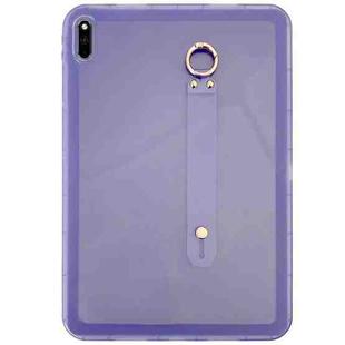 For Huawei MatePad 10.4 2022 / 2020 Wristband Holder PC Hybrid TPU Soft Tablet Case(Purple)