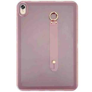 For Huawei MatePad 10.8 / M6 10.8 Wristband Holder PC Hybrid TPU Soft Tablet Case(Pink)