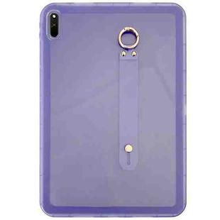 For Huawei MatePad 11 2021 Wristband Holder PC Hybrid TPU Soft Tablet Case(Purple)