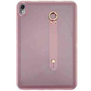 For Huawei MatePad Air 11.5 2023 Wristband Holder PC Hybrid TPU Soft Tablet Case(Pink)