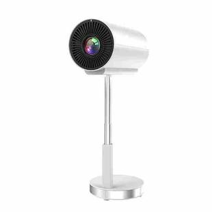 TS-3 1280x720P 260ANSI HiSilicon 352 Android 9.0 Telescopic Projector, UK Plug(White)