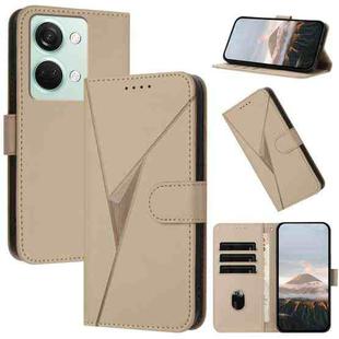 For OnePlus Nord 3 Triangle Pattern Buckle Clasp Leather Phone Case(Gold)