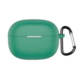 For Realme Buds T200 Lite Wireless Earphone Silicone Protective Case(Dark Green)