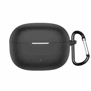 For Realme Buds T200 Lite Wireless Earphone Silicone Protective Case(Black)