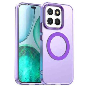 For Honor X8c 4G Candy Magsafe PC Hybrid TPU Phone Case(Purple)