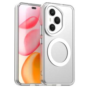 For Honor 400 Pro Global 160.8mm Candy Magsafe PC Hybrid TPU Phone Case(White)