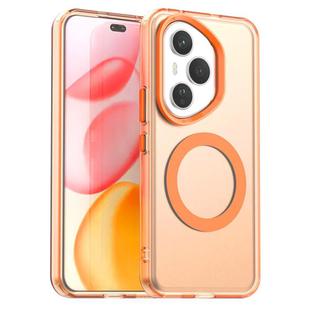 For Honor 400 Pro Global 160.8mm Candy Magsafe PC Hybrid TPU Phone Case(Orange)