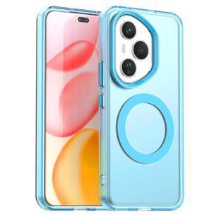 For Honor 400 Pro Global 160.8mm Candy Magsafe PC Hybrid TPU Phone Case(Blue)