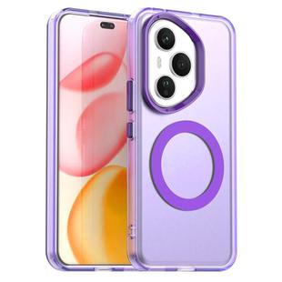 For Honor 400 Pro Global 160.8mm Candy Magsafe PC Hybrid TPU Phone Case(Purple)