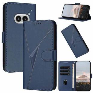 For Nothing Phone 2a Triangle Pattern Buckle Clasp Leather Phone Case(Royal Blue)