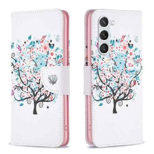 For Samsung Galaxy S25 5G Colored Drawing Pattern Leather Phone Case(Tree)