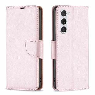 For Samsung Galaxy S25 5G Litchi Texture Pure Color Flip Leather Phone Case(Rose Gold)