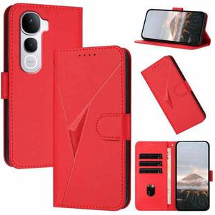 For vivo Y400 Pro 5G Triangle Pattern Buckle Clasp Leather Phone Case(Red)