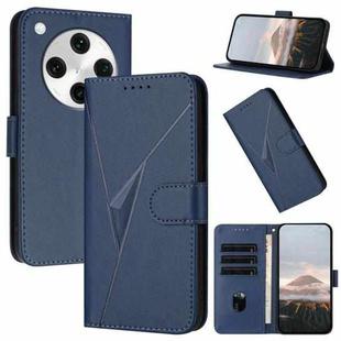 For OPPO Find X8 Pro Triangle Pattern Buckle Clasp Leather Phone Case(Royal Blue)