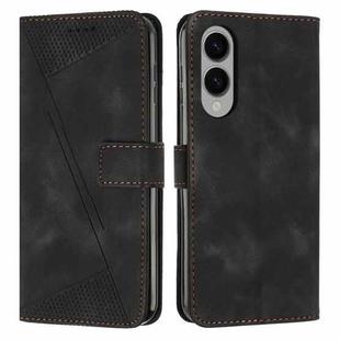 For Samsung Galaxy S25 Edge 5G Dream Triangle Leather Phone Case with Lanyard(Black)