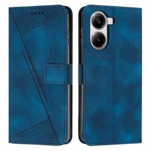 For Redmi Turbo 4 / Xiaomi Poco X7 Pro Dream Triangle Leather Phone Case with Long Lanyard(Blue)