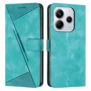 For Redmi Note 14 4G 164.84mm Dream Triangle Leather Phone Case with Long Lanyard(Green)