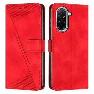 For Redmi A5 4G 171.7mm / Poco C71 Dream Triangle Leather Phone Case with Long Lanyard(Red)