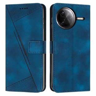 For Redmi K80 / K80 Pro Dream Triangle Leather Phone Case with Long Lanyard(Blue)