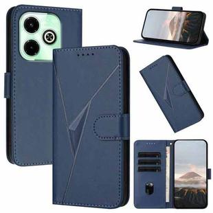 For Infinix Hot 40i Triangle Pattern Buckle Clasp Leather Phone Case(Royal Blue)