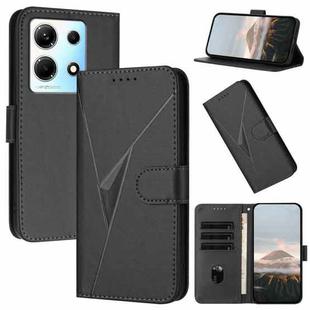 For Infinix Note 30 4G Triangle Pattern Buckle Clasp Leather Phone Case(Black)