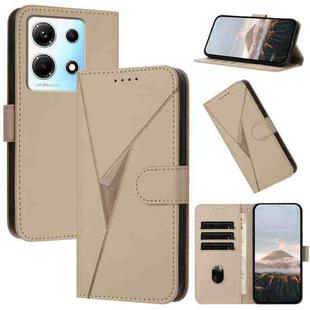 For Infinix Note 30 4G Triangle Pattern Buckle Clasp Leather Phone Case(Gold)