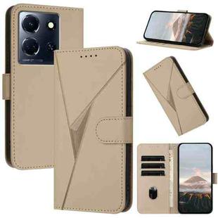 For Infinix Note 30 5G Triangle Pattern Buckle Clasp Leather Phone Case(Gold)