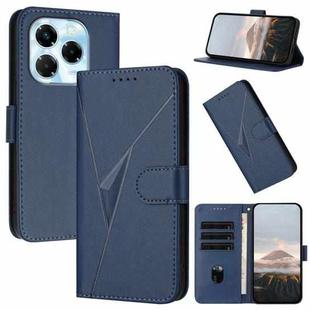 For Infinix Note 40X 5G Triangle Pattern Buckle Clasp Leather Phone Case(Royal Blue)