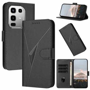 For Infinix Note 50 4G / Note 50 Pro 4G Triangle Pattern Buckle Clasp Leather Phone Case(Black)