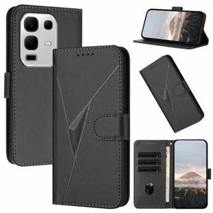 For Infinix Note 50x Triangle Pattern Buckle Clasp Leather Phone Case(Black)