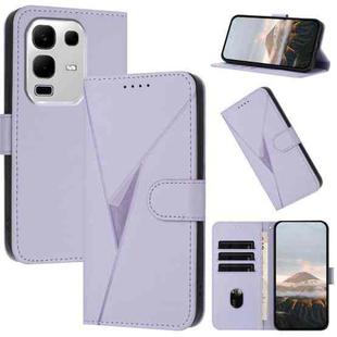 For Infinix Note 50x Triangle Pattern Buckle Clasp Leather Phone Case(Light Purple)
