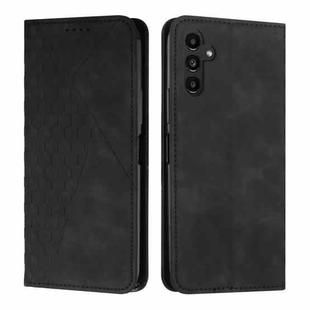 For Samsung Galaxy S25 / S24 5G Diamond Splicing Skin Feel Magnetic Leather Phone Case(Black)