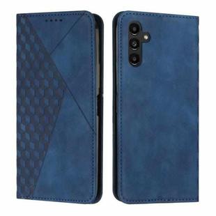 For Samsung Galaxy S25+ / S24+ 5G Diamond Splicing Skin Feel Magnetic Leather Phone Case(Blue)