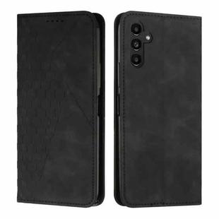 For Samsung Galaxy S25+ / S24+ 5G Diamond Splicing Skin Feel Magnetic Leather Phone Case(Black)