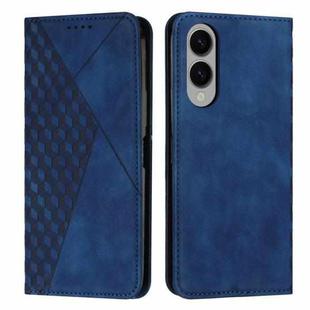 For Samsung Galaxy S25 Edge 5G Diamond Splicing Skin Feel Magnetic Leather Phone Case(Blue)