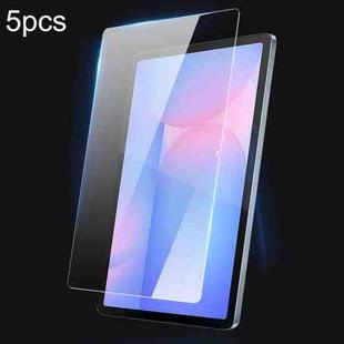 For Samsung Galaxy Tab S10 FE+ 5pcs DUX DUCIS 0.33mm 9H HD Full Screen Tempered Glass Film