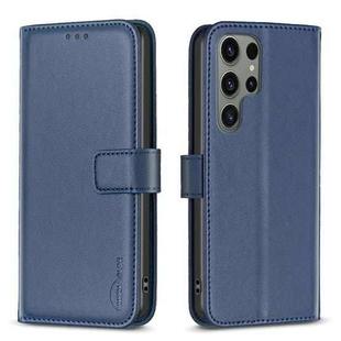 For Samsung Galaxy S25 Ultra 5G Magnetic Buckle Leather Phone Case(Blue)