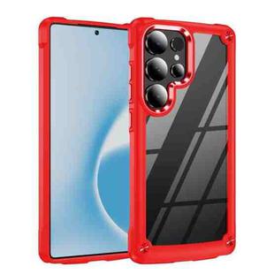 For Samsung Galaxy S25 Ultra 5G TPU + PC Lens Protection Phone Case(Red)